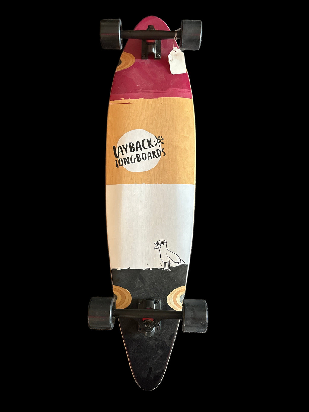 (Complete Longboard) Layback 9.7 pintail