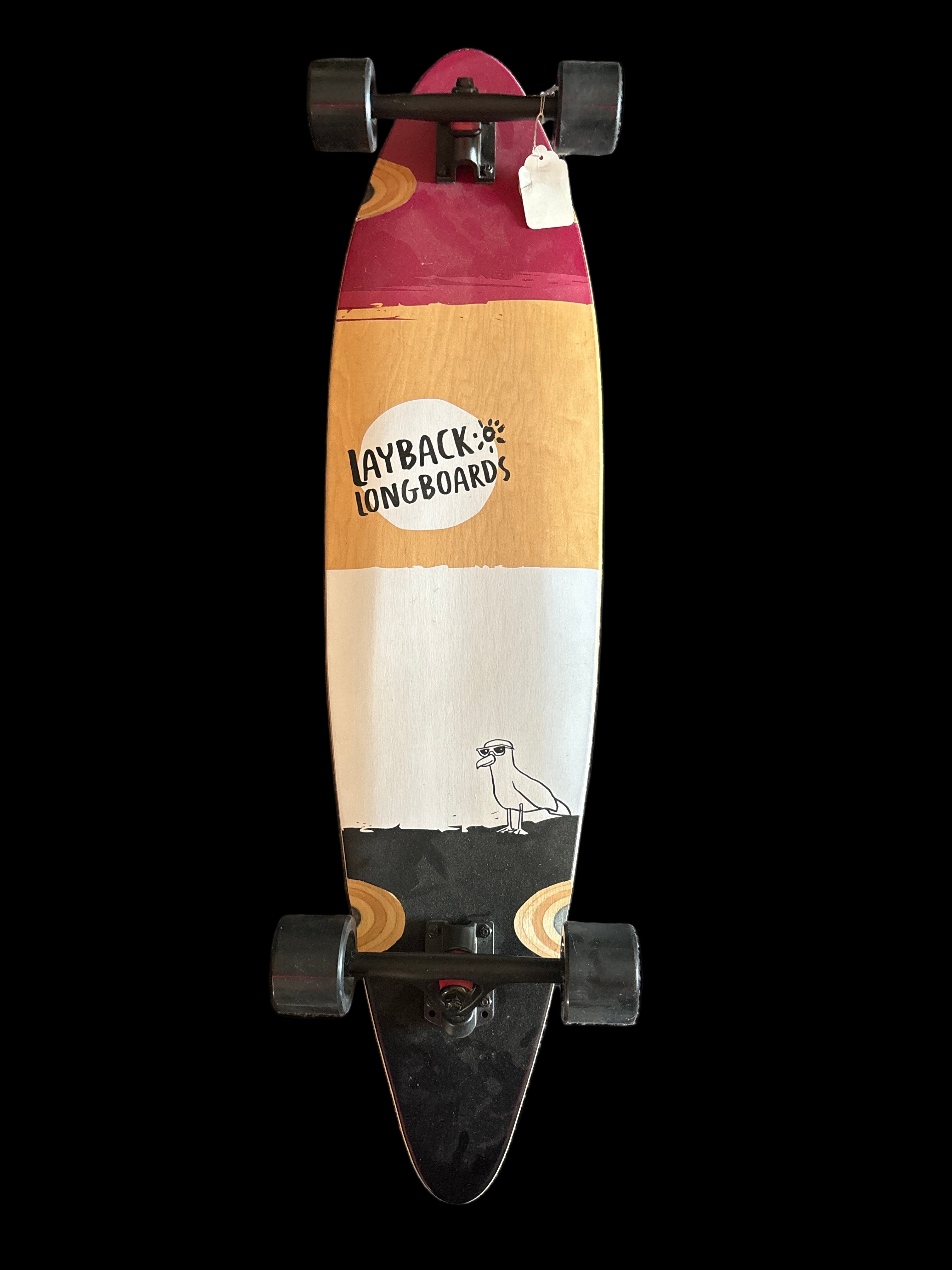 (Complete Longboard) Layback 9.7 pintail